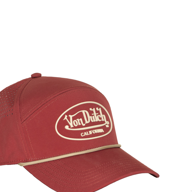 Casquette Vondutch Rouge Six panel Scratch CORD | Von Dutch