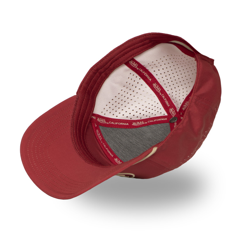 Casquette Vondutch Rouge Six panel Scratch CORD | Von Dutch