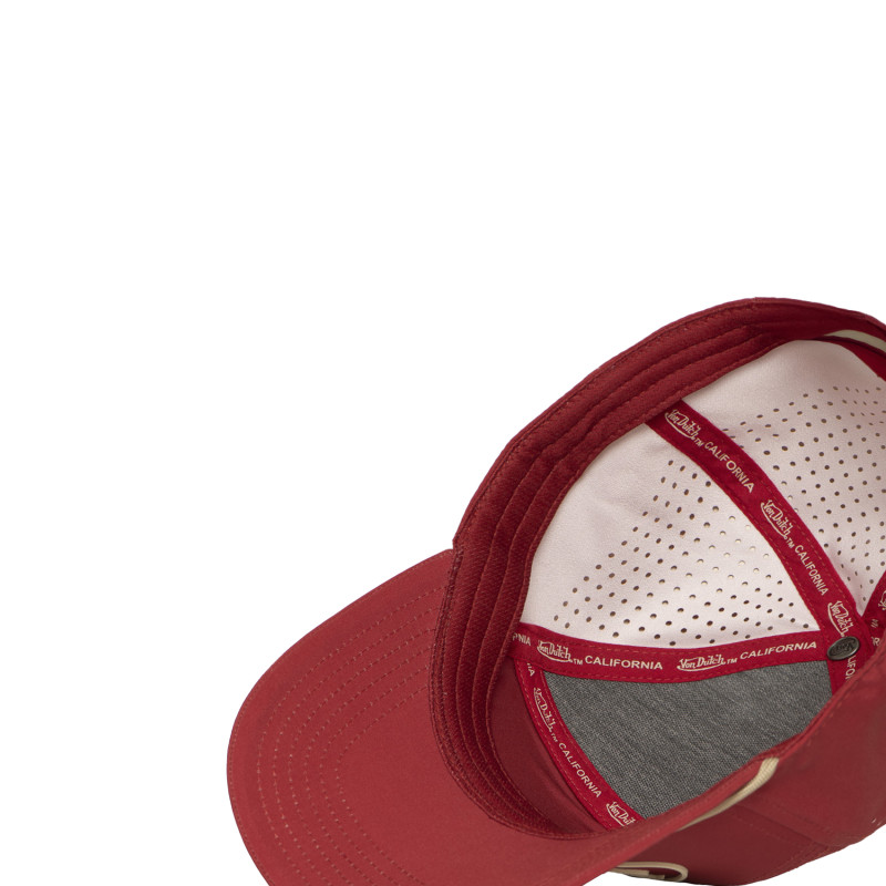 Casquette Vondutch Rouge Six panel Scratch CORD | Von Dutch