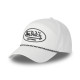 Casquette Vondutch Blanche Six panel Scratch CORD | Von Dutch