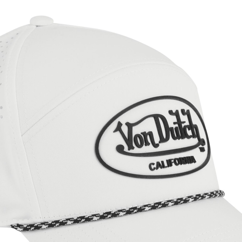 Casquette Vondutch Blanche Six panel Scratch CORD | Von Dutch