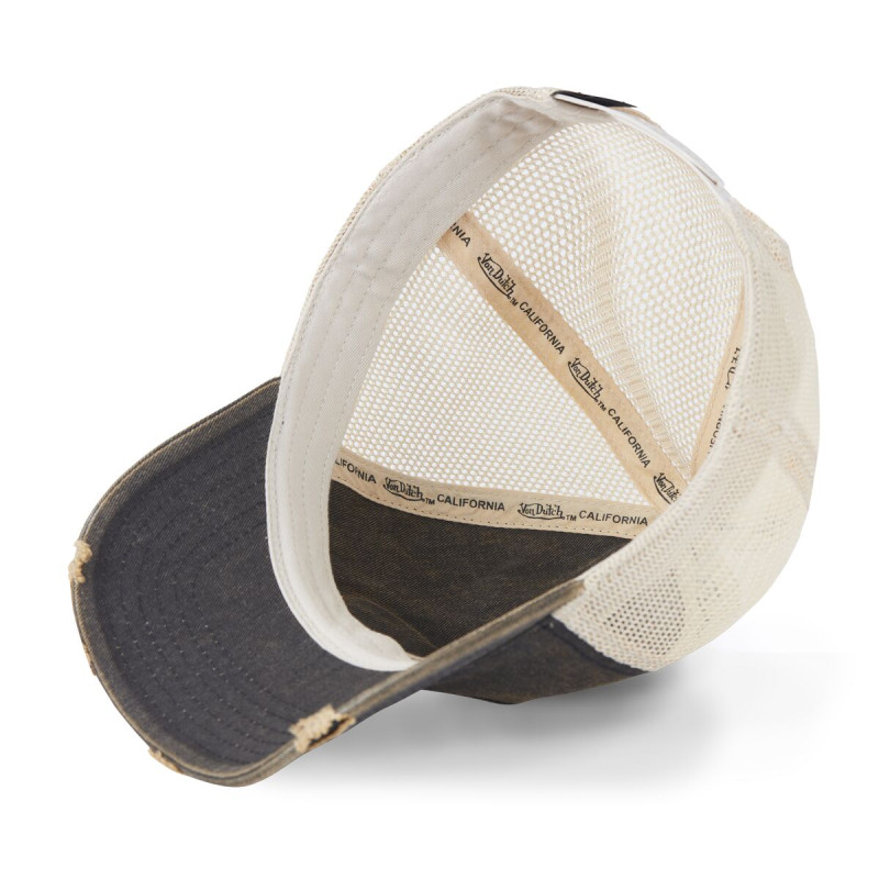 Casquette Vondutch Noire Baseball Snapback effet Usé MAC CLUB | Von Dutch