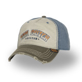 Casquette baseball adulte devant avec broderie effet usé Retro Skull