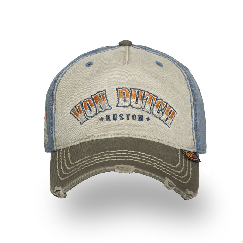 Casquette baseball adulte devant avec broderie effet usé Retro Skull