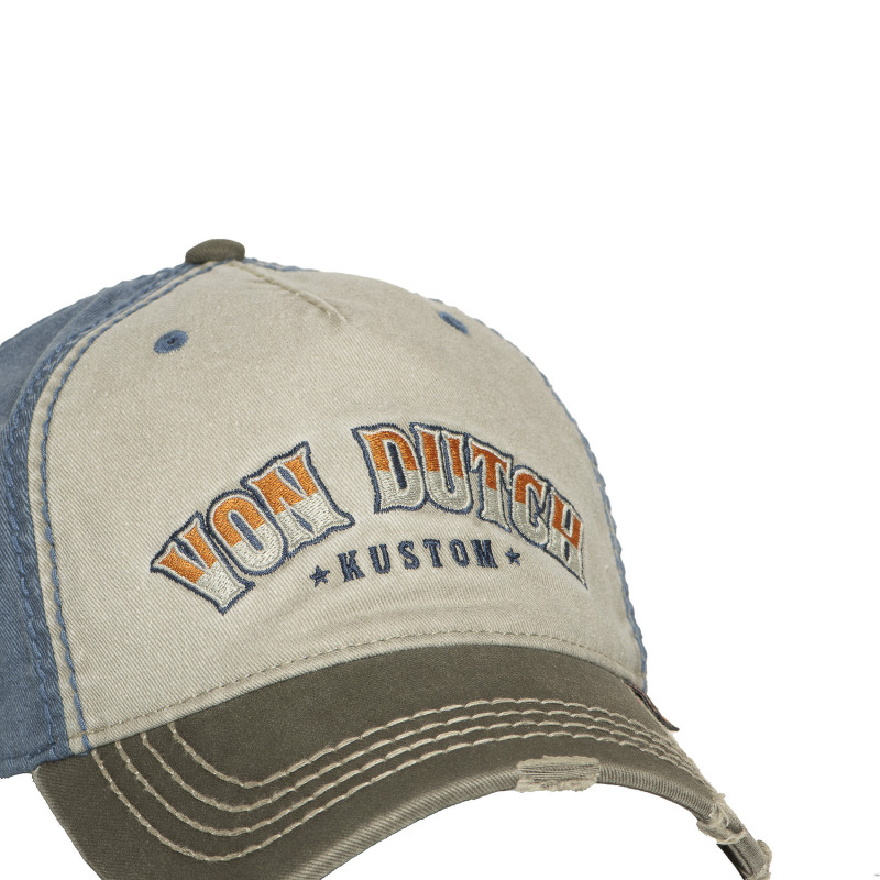 Casquette Vondutch Beige Baseball Strapback / Boucle effet Usé RETRO | Von Dutch