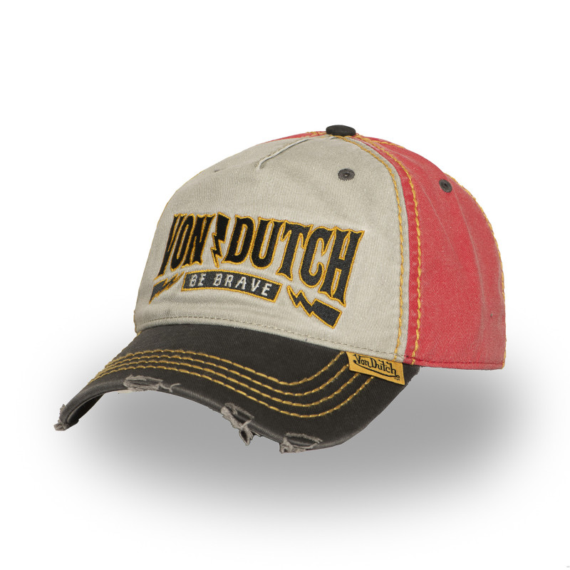 Casquette baseball adulte devant avec broderie effet usé Retro Tiger