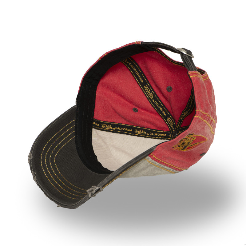 Casquette Vondutch Beige Baseball Strapback / Boucle effet Usé RETRO | Von Dutch