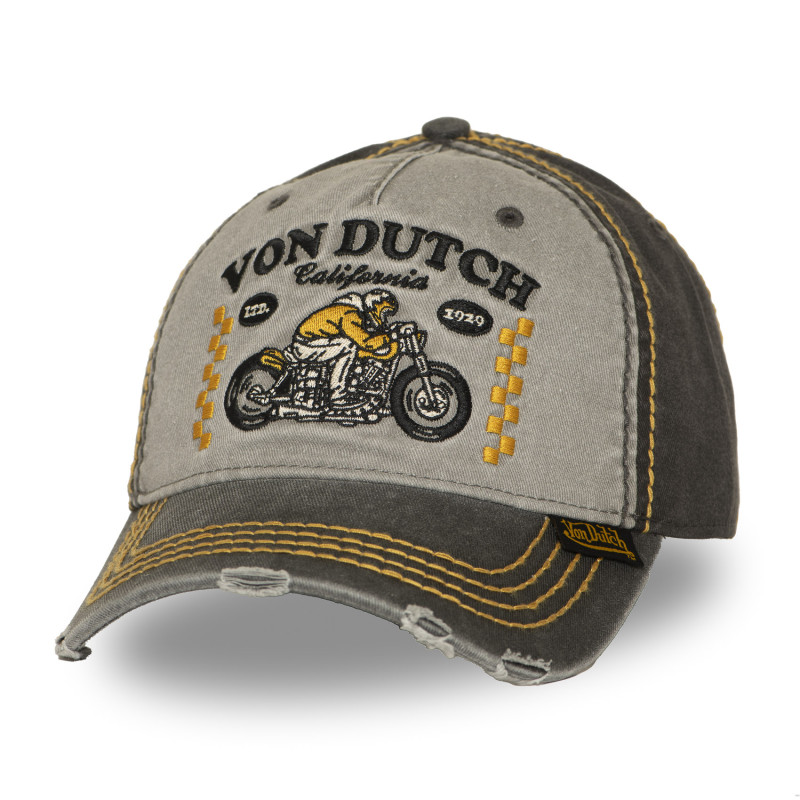 Casquette baseball adulte devant avec broderie effet usé Retro Racer