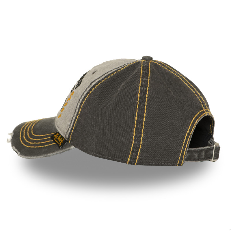 Casquette Vondutch Grise Baseball Strapback / Boucle effet Usé RETRO | Von Dutch
