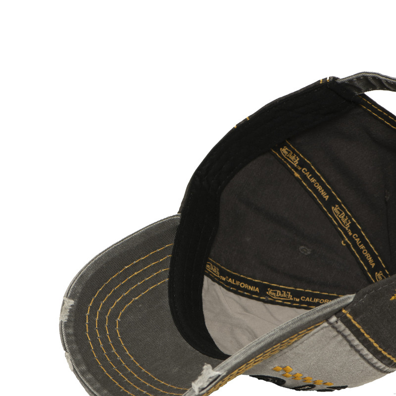 Casquette Vondutch Grise Baseball Strapback / Boucle effet Usé RETRO | Von Dutch