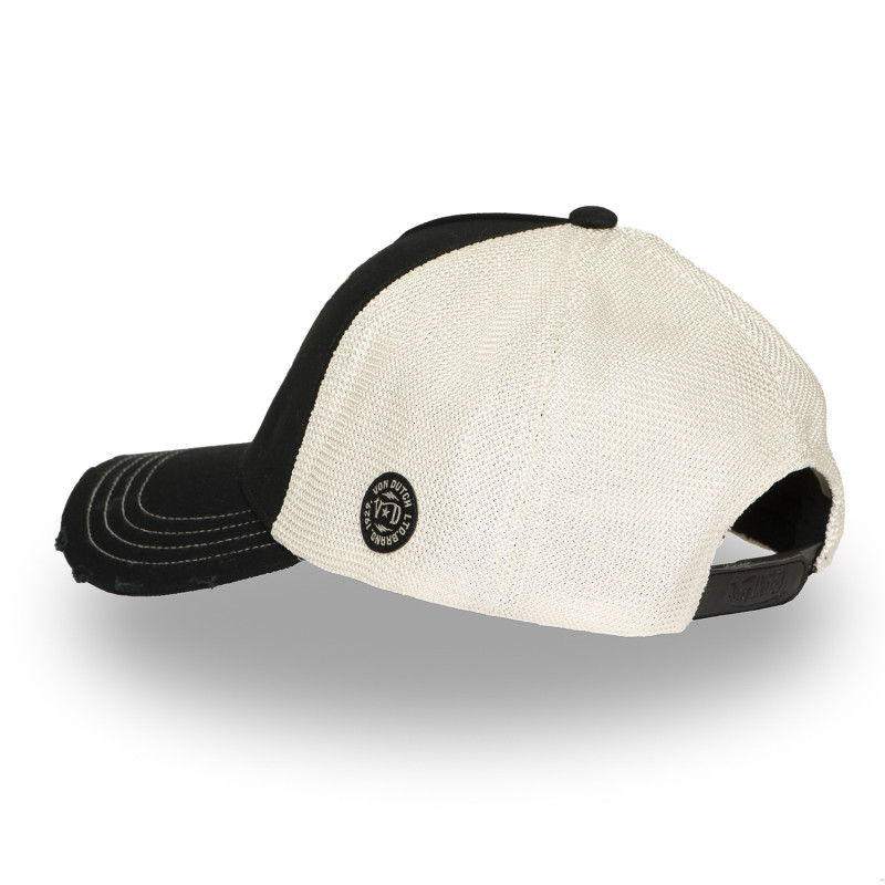 Casquette Vondutch Noire Baseball Snapback effet Usé WILD | Von Dutch