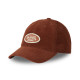 Casquette Vondutch Marron Dad cap Strapback / Boucle en Velours côtelé LOG | Von Dutch