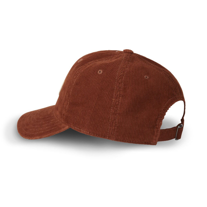 Casquette Vondutch Marron Dad cap Strapback / Boucle en Velours côtelé LOG | Von Dutch