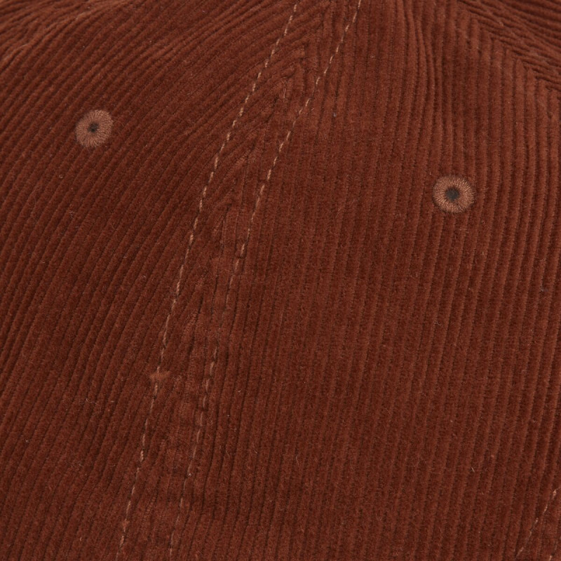 Casquette Vondutch Marron Dad cap Strapback / Boucle en Velours côtelé LOG | Von Dutch
