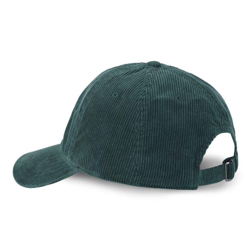 Casquette Vondutch Verte Dad cap Strapback / Boucle en Velours côtelé LOG | Von Dutch