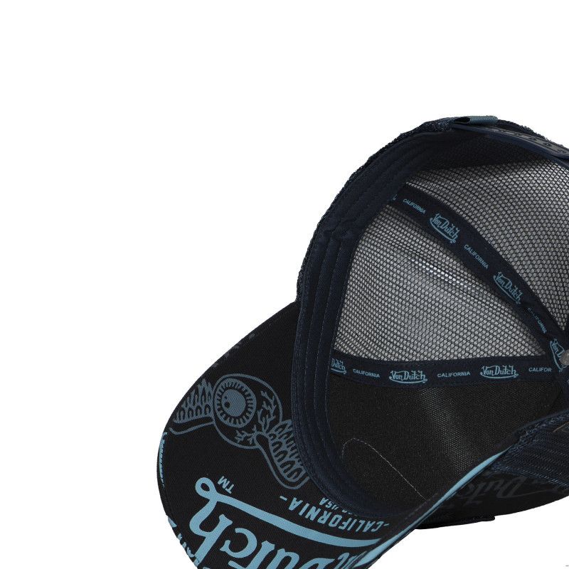 Casquette Vondutch Bleue Trucker Snapback CAFE | Von Dutch