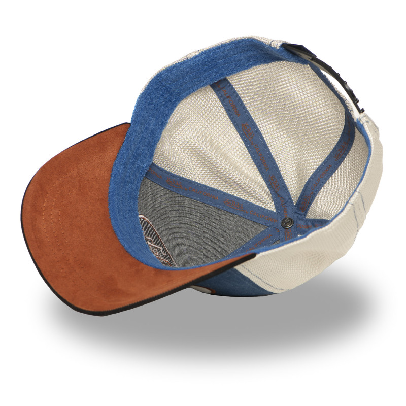 Casquette Vondutch Bleue Trucker Snapback SHIELD | Von Dutch