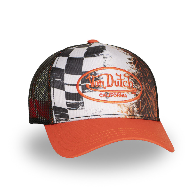 Casquette Vondutch Orange Trucker Snapback SUBLI | Von Dutch