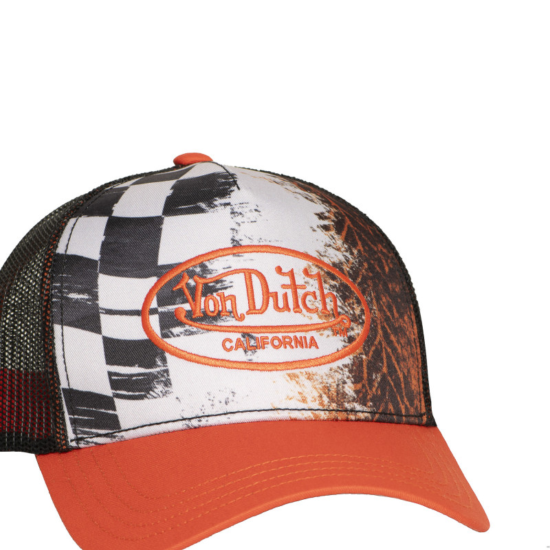 Casquette Vondutch Orange Trucker Snapback SUBLI | Von Dutch