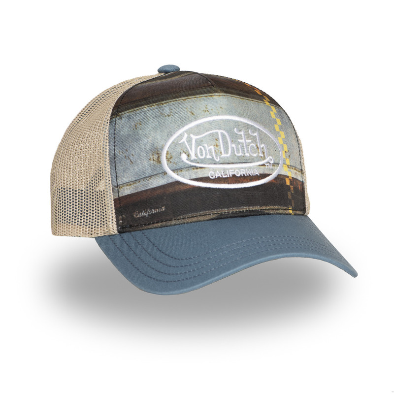 Casquette Vondutch Bleue Trucker Snapback SUBLI | Von Dutch