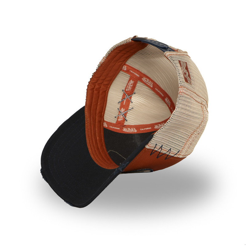 Casquette Vondutch Marron Trucker Snapback effet Usé USED | Von Dutch