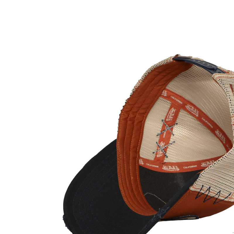 Casquette Vondutch Marron Trucker Snapback effet Usé USED | Von Dutch