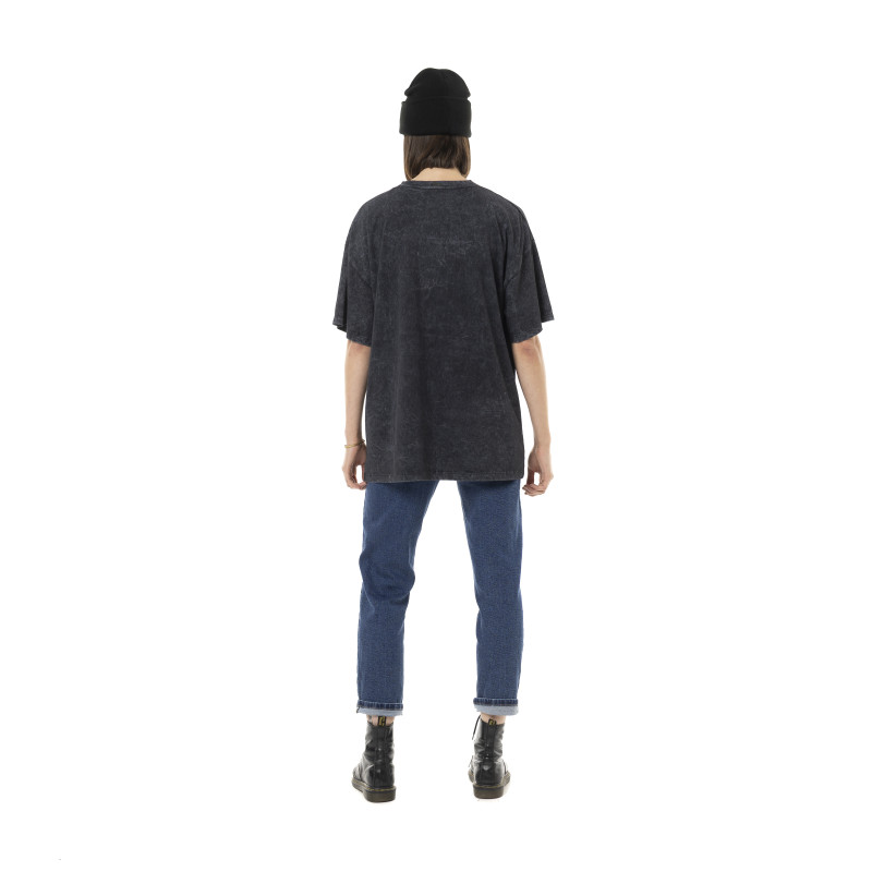 T-shirt femme relax fit col rond avec print devant Live Show
