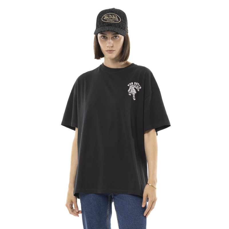 Tee Shirt Noir coupe Relaxed fit Col rond BEAST | Femme - Vondutch | Von Dutch