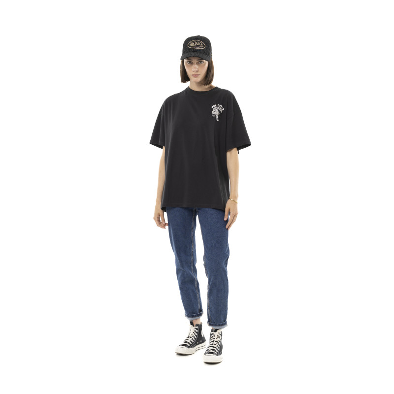 Tee Shirt Noir coupe Relaxed fit Col rond BEAST | Femme - Vondutch | Von Dutch