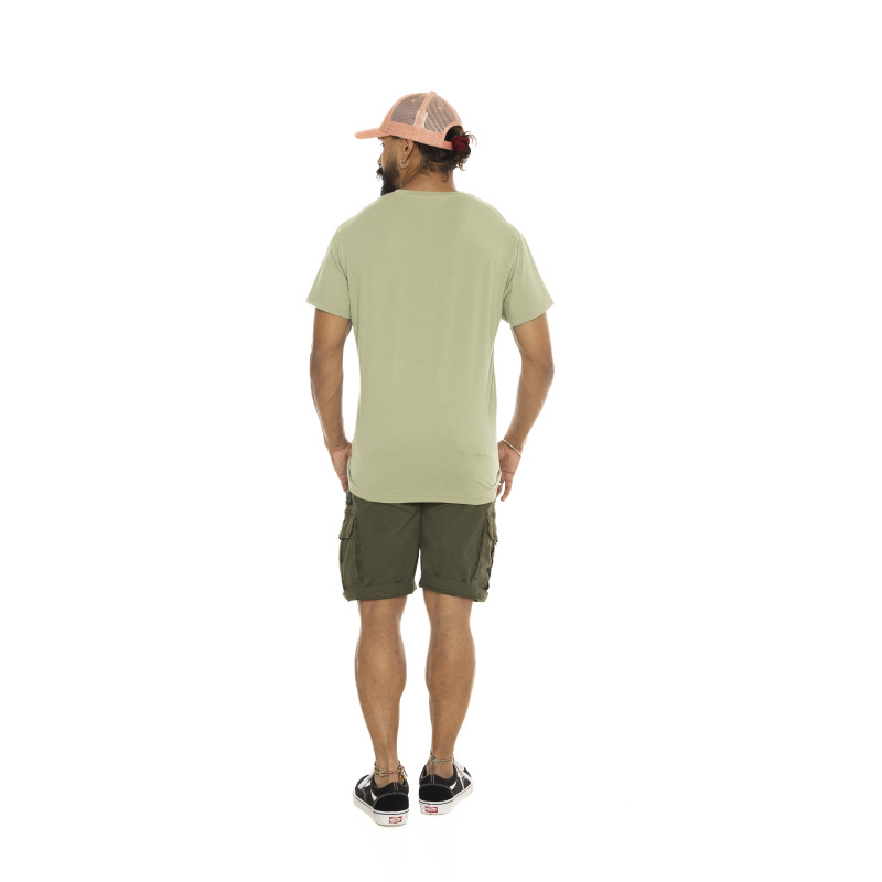T-shirt homme col rond en coton avec logo Life