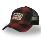 Casquette baseball en flannelle a carreaux