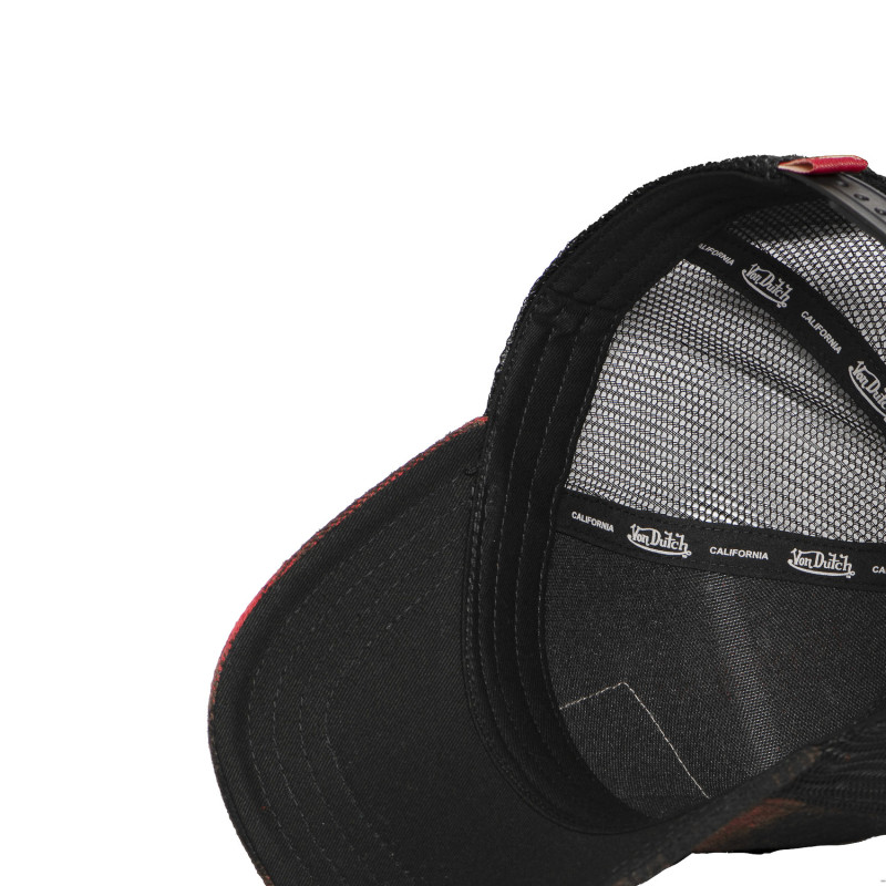 Casquette baseball en flannelle a carreaux