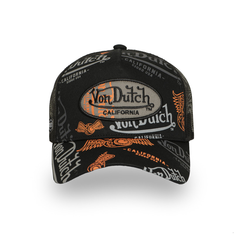Casquette Vondutch Noire Trucker Snapback CAFE | Von Dutch