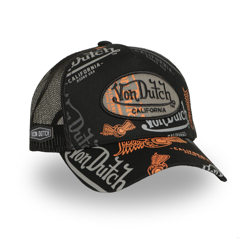 Casquette Vondutch Noire Trucker Snapback CAFE | Von Dutch
