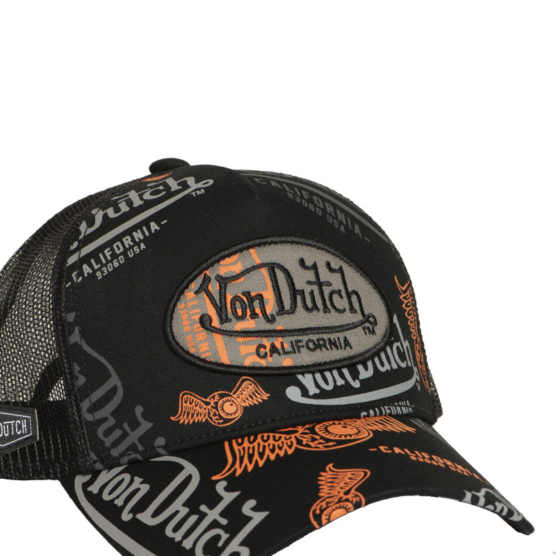 Casquette Vondutch Noire Trucker Snapback CAFE | Von Dutch