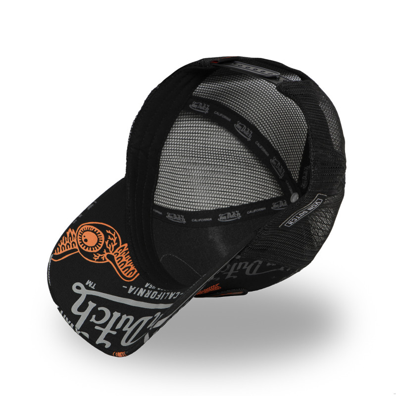 Casquette Vondutch Noire Trucker Snapback CAFE | Von Dutch