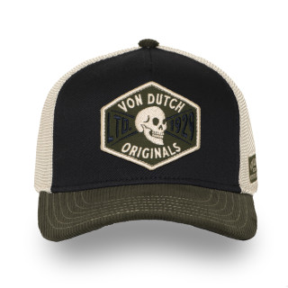 Casquette Vondutch Kaki Trucker Snapback en Velours côtelé SEMI-CURVED | Von Dutch