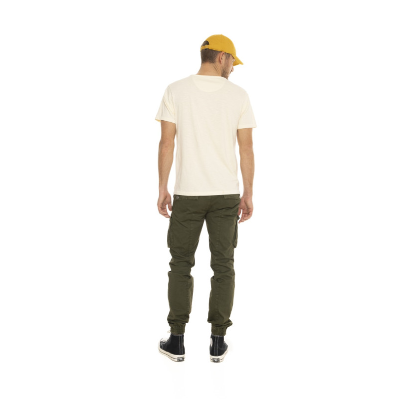 T-shirt homme col V en coton avec logo Tyron