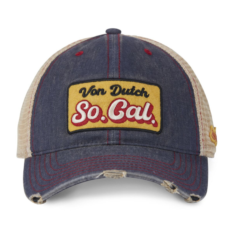 Casquette baseball avec filet souple adulte et patchs Mac Socal