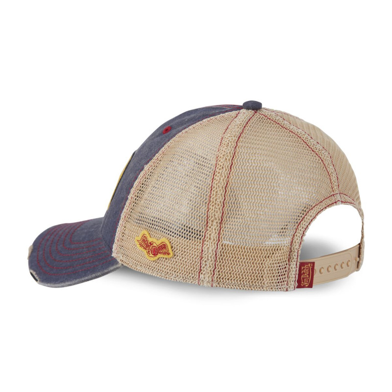 Casquette Vondutch Bleue Trucker Snapback en Denim effet Usé MAC | Von Dutch