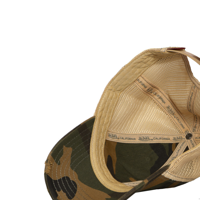 Casquette Vondutch Kaki Trucker Snapback effet Usé MAC | Von Dutch