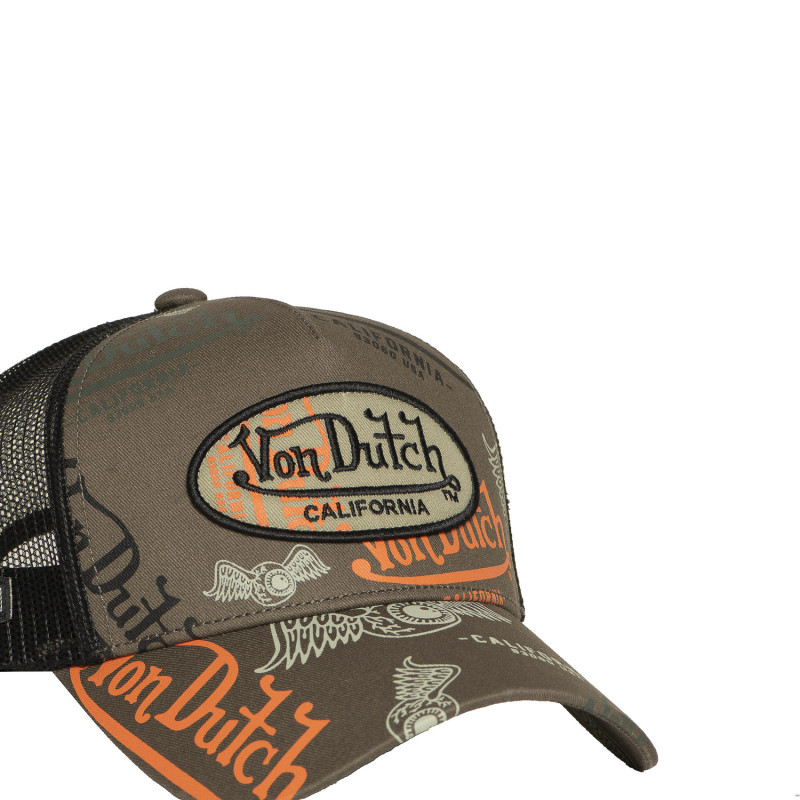 Casquette Vondutch Kaki Trucker Snapback CAFE | Von Dutch