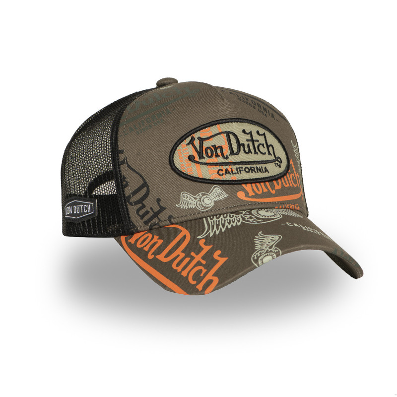 Casquette Vondutch Kaki Trucker Snapback CAFE | Von Dutch