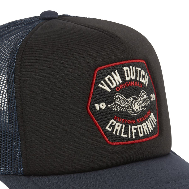 Casquette Vondutch Bleue Trucker Snapback FOAM | Von Dutch