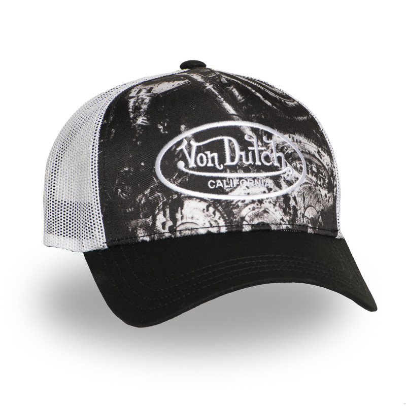 Casquette Vondutch Noire Trucker Snapback SUBLI | Von Dutch