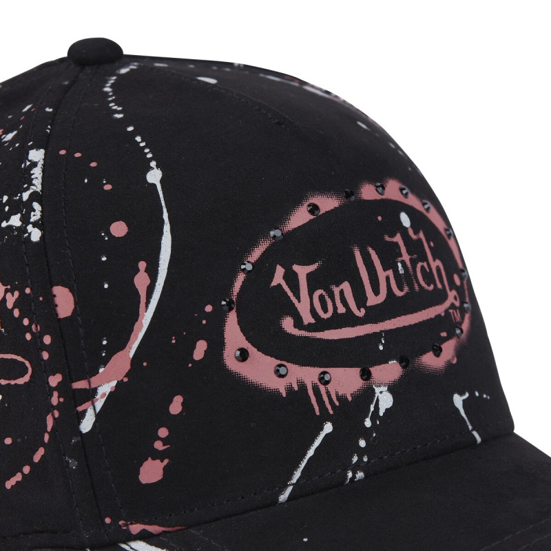 Casquette Vondutch Noire Baseball Snapback effet Brillant, Dripping IMAGE | Von Dutch