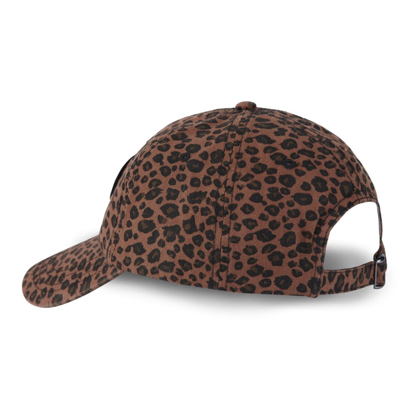 Casquette Vondutch Marron Dad cap Strapback / Boucle LÉOPARD | Von Dutch