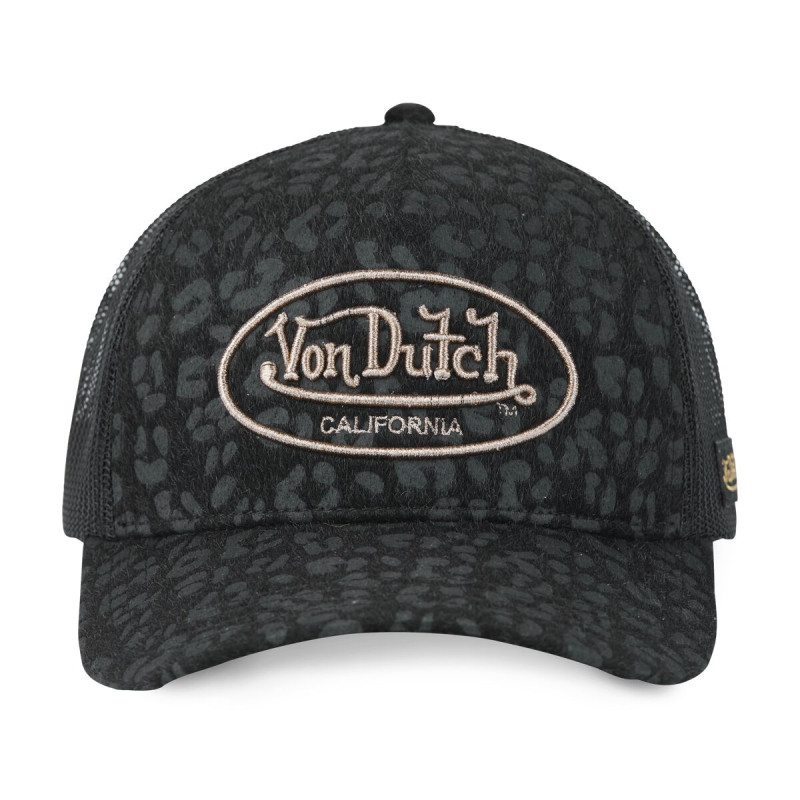 Casquette baseball avec filet all over imitation fourrure Léopard