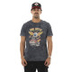 T-shirt homme col rond en jersey acid wash et print devant Cars