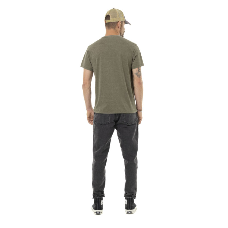 Tee Shirt Kaki coupe Régular Col rond effet Chiné UP | Homme - Vondutch | Von Dutch